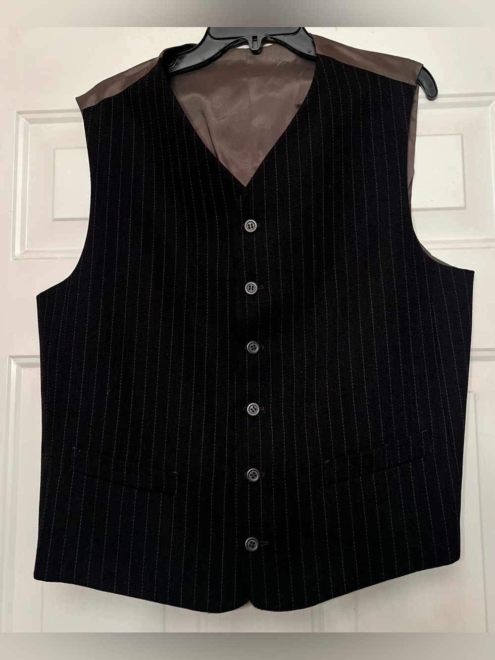 Gruppo GFT 3 Piece Suit 100% Virgin Wool Pinstripe - 42R - 35x30 - Picture 2 of 12